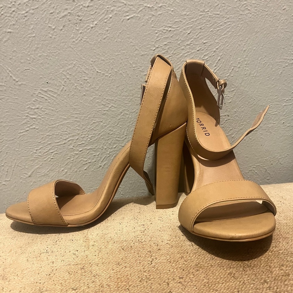 Torrid Nude Heels 7.5 Wide